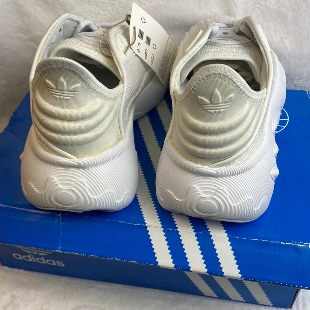 Adidas Kids White Chunky Sneakers FZ5638 Cloud White Dove Grey Size 4.5 NWT
